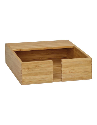 Porte-serviettes en bambou 17,5x17,5x5,5cm ms69235 andrea house