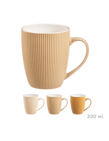 Mug en terracotta de 300ml couleurs assorties kozina