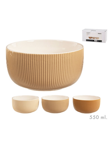 Bol en terracotta de 550ml couleurs assorties kozina
