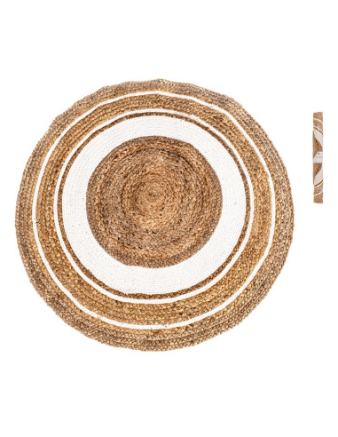 Tapis en jute ø80cm caison