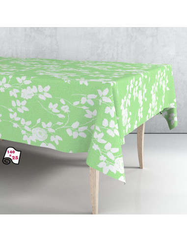 Nappe à rouleau feuilles vert clair 140x25m exma.
