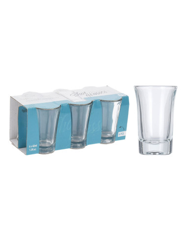 Ensemble de 6 verres en verre de 40ml