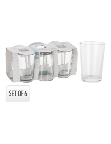 Ensemble de 6 verres en verre de 200ml