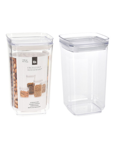 Boîte de rangement en plastique de 1300ml