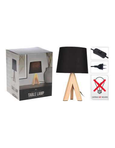 Lampe de chevet couleur noire