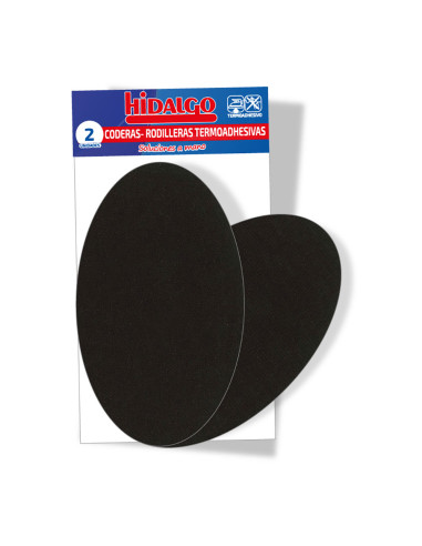 Sac de 2 coudières-genoudères thermo-adhésives, couleur noir hidalgo