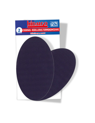 Sac de 2 coudières-genoudères thermo-adhésives hidalgo bleu marine clair.