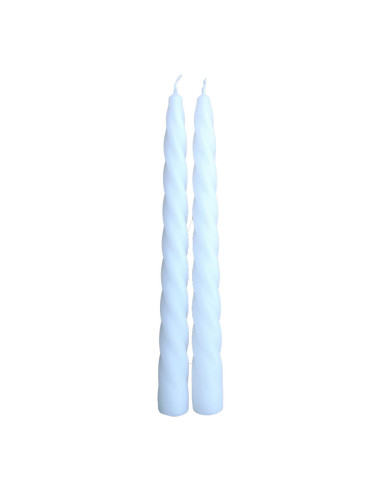 Pack de 2 bougies décoratives blanches ø2x24cm magic lights