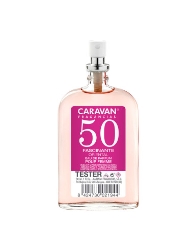 Testeur 30ml caravan edp sra nº 50 lady gratuit pour l'achat de 4 unit. du parfum correspondant au testeur