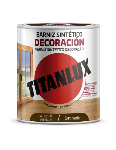 Vernis synthetique decoration satin wenge 750ml titanlux m11100734
