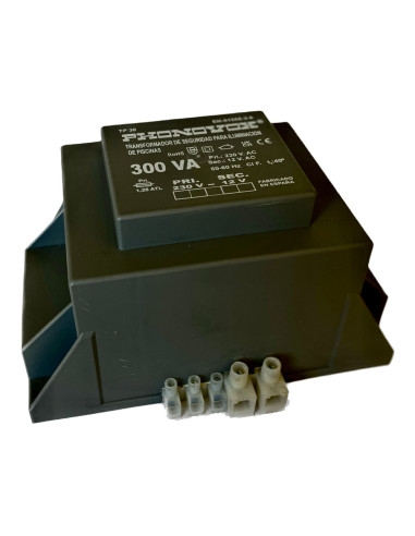 Transformateur de piscine 300va 230/12v 50-60hz. ip-00 bloc tp30300 phonovox