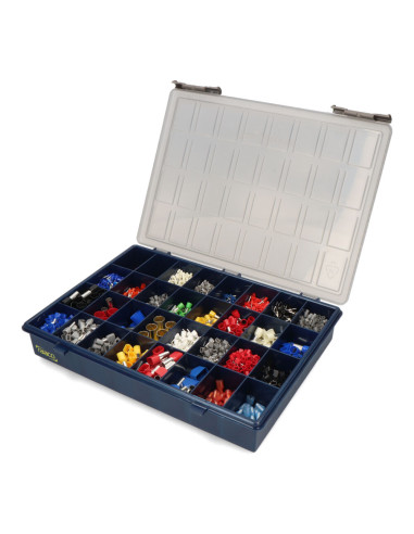 Boîte en plastique avec assortiment de points isolés 3 800 unit.