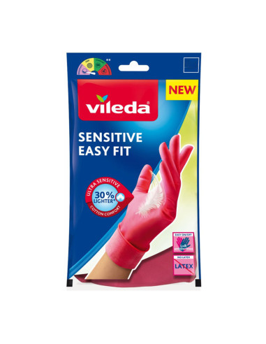 Gants sensibles easy fit s 168411 vileda