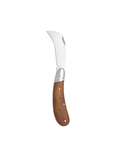 Couteau de poche en acier inoxydable lame 7,5cm manche en bois imex el zorro.