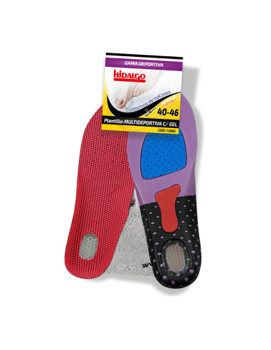 Semelle gel chaussures multisports t: 40-46 hidalgo