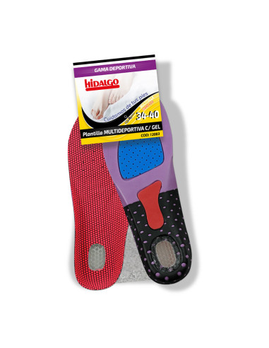 Semelle gel chaussures multisports t: 34-40 hidalgo