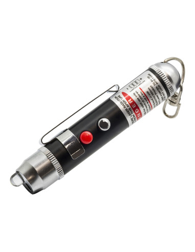 Lampe de poche led puissante laserlite avec vrai laser rouge approuvé tu211k