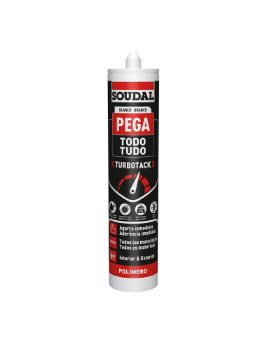 Colles tout blanc turbotack 290ml soudal 160280