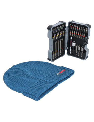 S.of. coffret avec 43 pièces à visser + chapeau bosch gratuit 0615997658 bosch