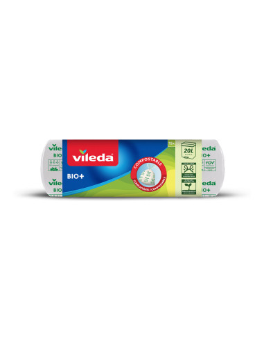 Sac déchets ecobag 100% bio 20l 163223 vileda