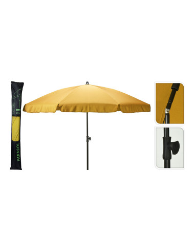 Parasol jaune 220cm