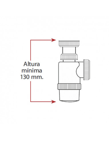 Mini siphon bouteille extensible 1" 1/2"