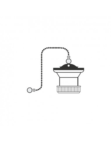 Valve lavabo ø 70mm avec chaînette 1" 1/2"