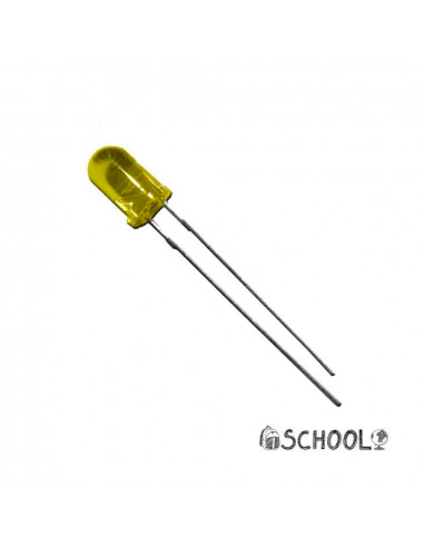 Diode led jaune 5mm (craft) 1.9v edm