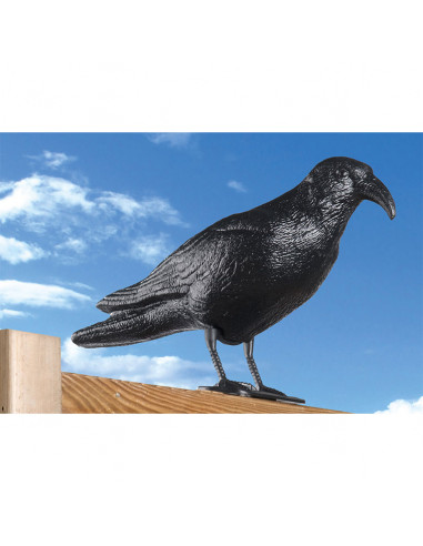 Épouvantail anti-oiseau en forme de corbeau 13x48x20cm