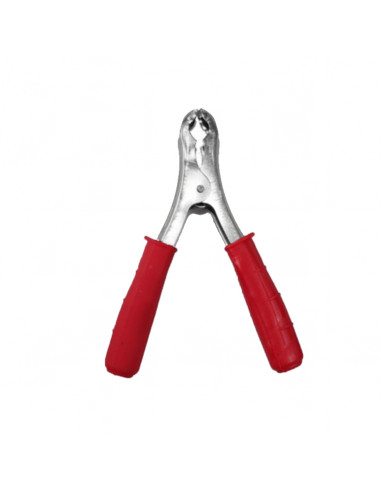 Pince croco/batterie voiture 120a 144*80mm rouge
