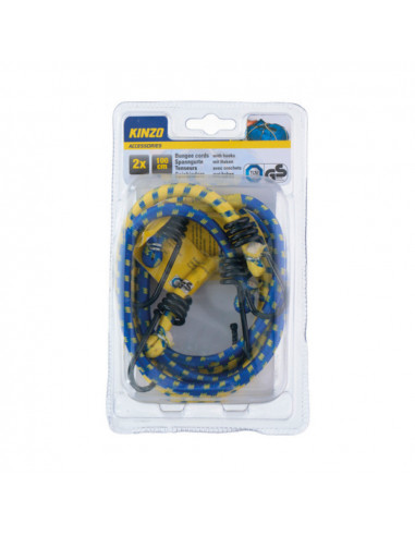 Set tendeur élastique avec crochets 100cm 2u.