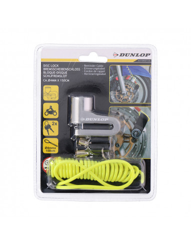 Cadenas antivol bloque disque de frein 5mm dunlop