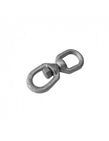 Mousqueton giratoire zinc 8mm