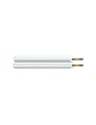 Câble parallel audio 2x1,5mm blanc euro/mts (petite bobine ø200x80mm)