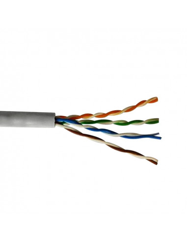 Câble utp rigide cat.6 nº 4 voies 1 usage professionnel haute-vitesse 10/100/1000 mbs euro/mts
