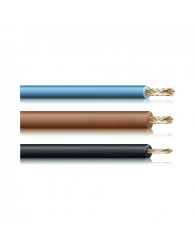 Fil de câblage travaux manuels 0,50mm noir euro/mts