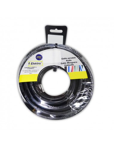 Bobine fil électrique flexible 6mm noir sans halogène 10m