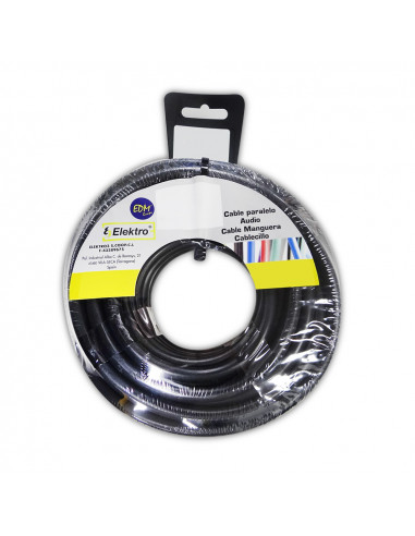 Bobine fil électrique flexible 6mm noir sans halogène 25m