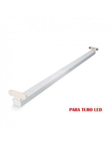 Réglette fluorescente pour tube led 2x18w (eq. 36w) 220v 123cm edm