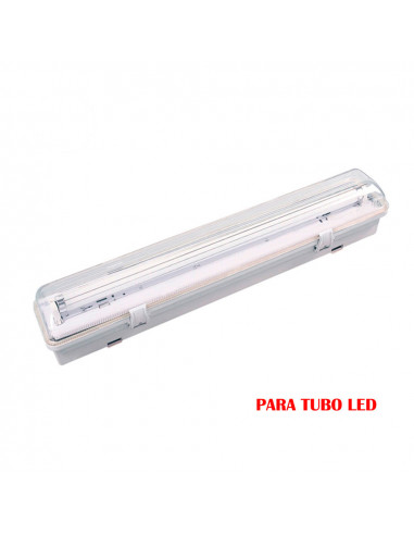 Réglette fluorescent etanche pour tube led 1x9w (eq. 18w) 220v 65cm ip65 edm