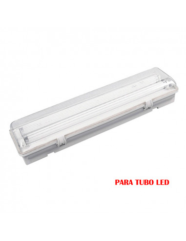 Réglette fluorescent etanche pour tube led 2x22w (eq. 58w) 220v 155cm ip65 edm