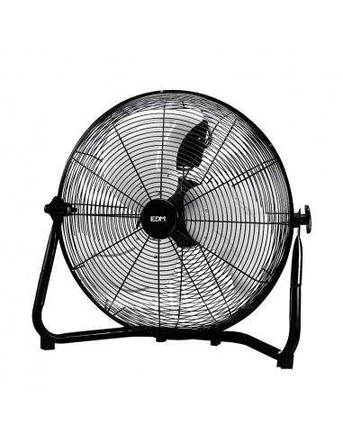 Ventilateur de sol industriel noir puissance: 130w pales: ø50x58cm edm