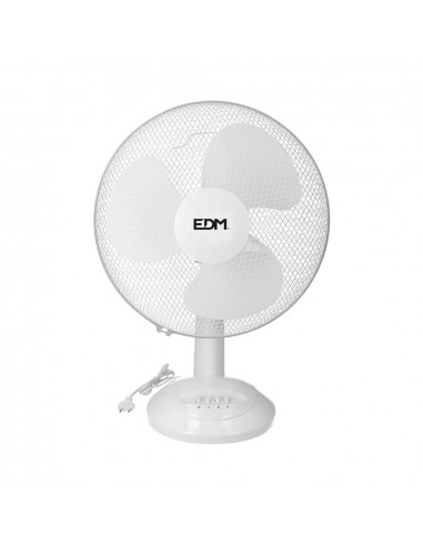 Ventilateur de table blanc puissance: 35w palmes: ø30x48cm edm