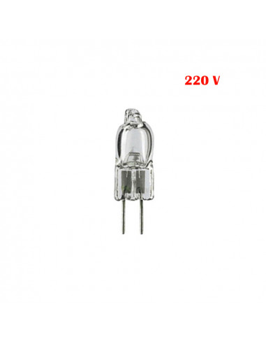 Ampoule halogene bi-pin g-8 jcd claire 220v 50w 420lm