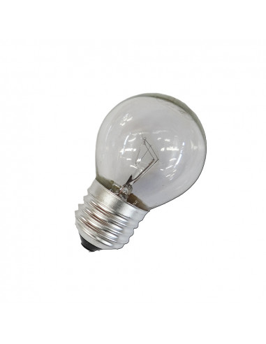 Ampoule incandescente sphérique transparente 40w e27 (usage industriel uniquement)