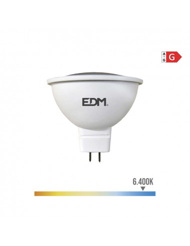 Ampoule dichroïque led mr16 (gu5.3) 5w 12v 450lm 6400k lumière froide ø5x5cm edm