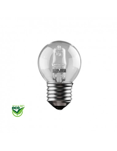 Ampoule sphérique halogène "energy saver" e27 28w (equ. 40w) claire