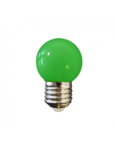 Ampoule sphérique led e27 1.5w 80lm lumière vert ø4.3x7cm edm