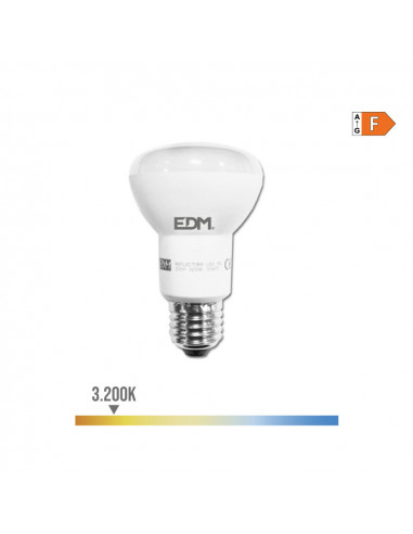 Ampoule led reflecteur r63 e27 7w 470lm 3200k lumiere chaude ø6,3x10cm edm