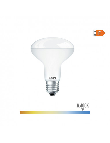 Ampoule led reflecteur r80 e27 10w 810lm 6400k lumiere froide ø7,9x11cm edm
